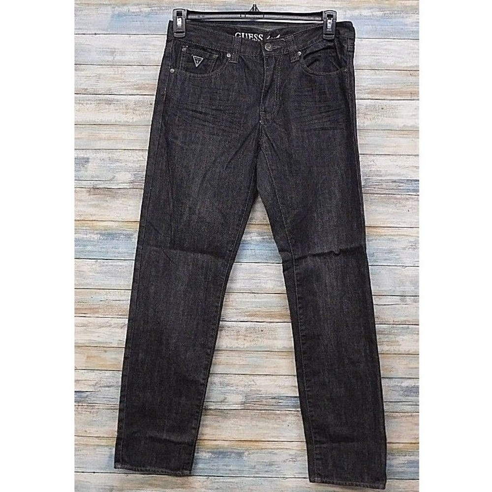 Guess Kids Brit Rocker Slim Straight Jeans Dark Wash Size 16